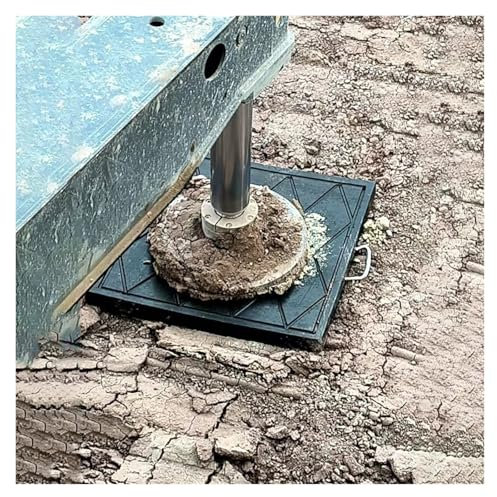 Wagenheber Pads Wohnmobil Stabilisator Kommerzieller Kranservice LKW Ausleger Pads, Unzerbrechlich Rv Anhänger Camper Stabilisator Nivellierung Jack Pad, Schwarz Landing Pads mit Handle Load 11000-990