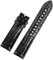 NVVVNX Echtes Lederarmband ist geeignet für Armani AR2447/1981/1973/60028 Uhrenarmband mit wasserdichtem Gang Shout Male 22 mm(Black No buckle,22mm)