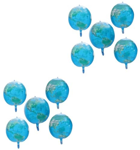 PHENOFICE 10 Stk -Ballon Partyzubehör zum Thema Weltraum Kugelballons Himmelsballon Welt Ballons punderworld swelter Ornament mit Planetenmuster Planetendekorationen PA-Nylon Sky-blue