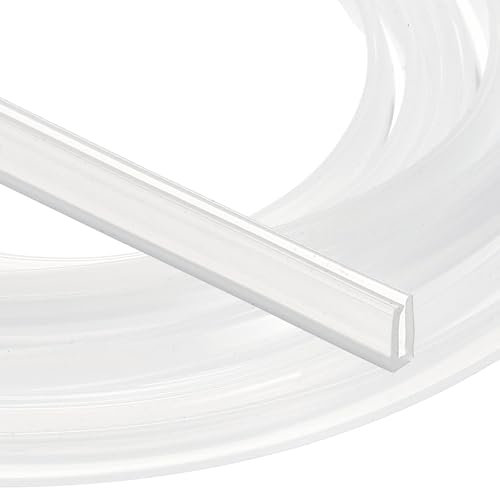 PATIKIL U Channel Edging Trim, 8m Sheet Metal Edge Guard Protector Rubber Edge Trim Air Sealed Seal Strip for Panels Car Doors Steel Plates, 1mm Slot, Fits 0.5-1mm Edge, 6x1x3mm