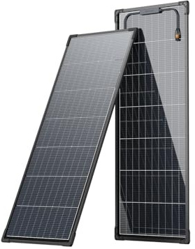 ECOFLOW 130 W RVMax starres modulares Solarpanel × 2, ultradünn 12 mm für Wohnmobile entwickelt, Anschluss von bis zu 10 Panels, bis zu 25% Effizienz, IP68 Wasserdichtigkeit, für Camping, Zuhause