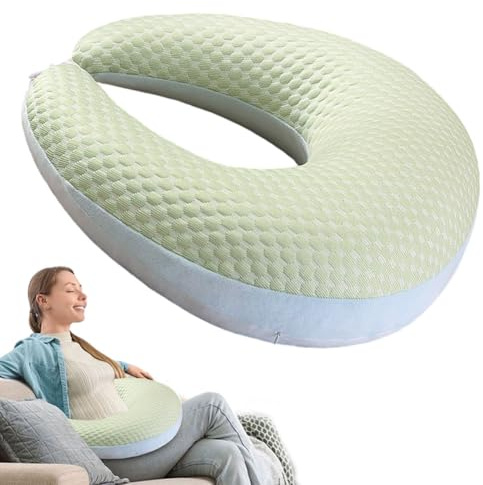 Generisch Ergonomisches Strickkissen,ergonomisches Kissen,leseknochen Erwachsene,Multifunktions-Armstütze für Handarbeit/Lesen/Gaming, Waschbarer Bezug, Für Sofa & Bett