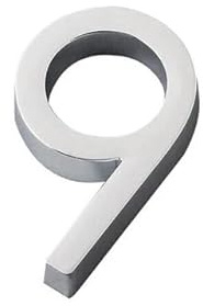 Street Number Plates， 3D House Number Sticker Door Plate Sign Self Adhesive Home Modern Hotel Room Address Numerals Decor Front Numbers(9)