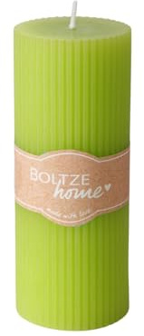 BOLTZE Classic Stumpenkerze grün 15cm (1 Stück)