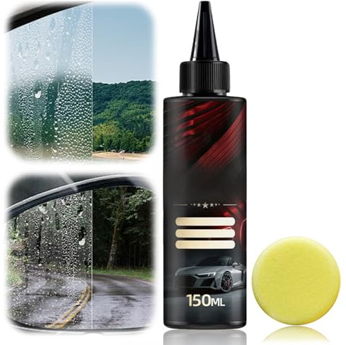 Autopolitur Kratzer Entferner Auto, 2025 Neu Upgrade Auto Politur Set Glasautos Politur Flüssigkeit Polierpaste Glass Scratch Mit Schwamm Verbessern Sie Klarheit und Sichtbarkeit (1PCS)