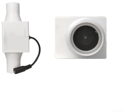 Ventilateur silencieux de conduit d'échappement et de ventilation en ligne 12 V, construction en plastique durable, moteur sans balais pour un fonctionnement continu, pour salle de bain (25 mm)