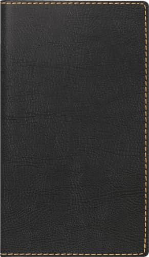 rido/idé 7012144907 Taschenkalender Mod. TM 15 2027 A6, Kunstleder, schwarz