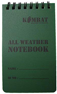 Kombat UK Mini-Notizbuch, wasserdicht, 50 Seiten, Militär-Design
