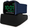 Orzly Compact Stand per Apple Watch (tutti i modelli) – Compatibile con modalità Night Stand - NERO Stand da supporto con slot per cavo (compatibile 38mm / 42mm / 40mm / 44mm)