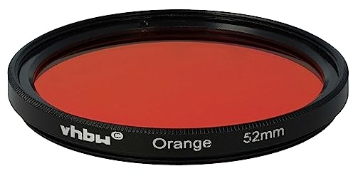 vhbw Universal Farbfilter orange für Kamera Objektive mit 52mm Filtergewinde - Orangefilter