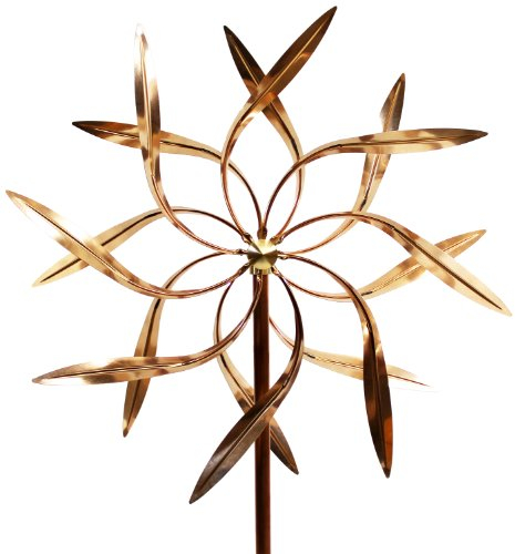 Stanwood cws-02 Dual Spinner Dancing Weiden Blätter Kinetic Wind Skulptur – Kupfer