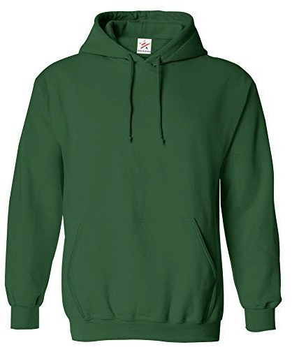 Large Bottle Green Classic Plain Pullover Hoodie Unsex and These are Ideal for Mens and Ladies Hooded Sweatshirt