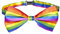 W WIDMANN MILANO Party Fashion 05737 - Fliege Regenbogen, Accessoire, Karneval, Fasching, Mottoparty