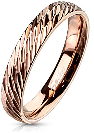 Bungsa 62 (19.7) Rosegold Ring für Damen & Herren Edelstahl rotgold 49 52 54 57 60 62 (Fingerring Partnerringe Verlobungsringe Trauringe Damenring rotgold rosé)