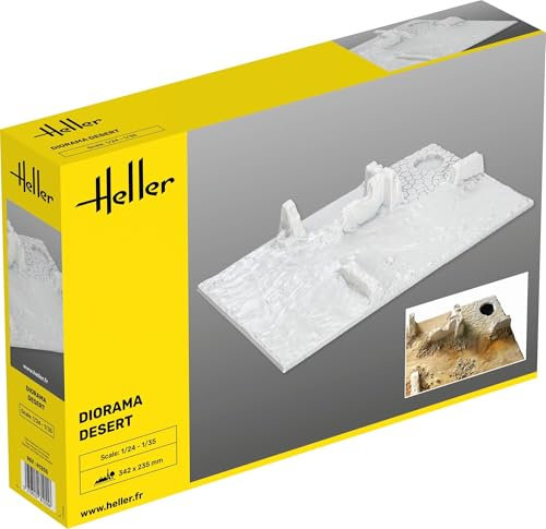 Heller Maquette, 81255, socle diorama desert,1/35, Gris