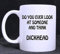 Millhouse Prints Do You Ever Look at Someone and Think Dickhead - Rude Funny Novelty 11 oz Mug, Birthday, Gift,Office