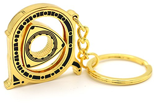 VmG-Store Rotor Schlüsselanhänger beweglicher Kreiskolbenmotor Wankelmotor S088 (Gold Chrom)