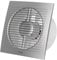 EUROPLAST Ø 125mm Wandventilator Lüfter Abluft Ventilator Küche WC Bad -Lichtschalter-Aktivierung - Kunststoff - Silber