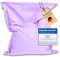 BuBiBag Riesen Sitzsack XXL mit Füllung, Outdoor Sitzsäcke für Kinder und Erwachsene, Beanbag mit waschbarem Bezug & wetterfest (Flieder 190x145cm)