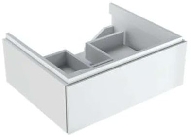 Geberit Xeno 2 Waschtischunterschrank 580x220x462mm, 1 Schublade, 500.505.01.1, Farbe: weiß/lackiert hochglänzend