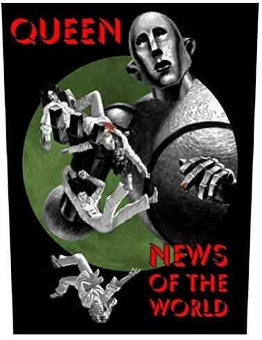 Queen Rückenaufnäher News Of The World Backpatch XL Aufnäher Patch