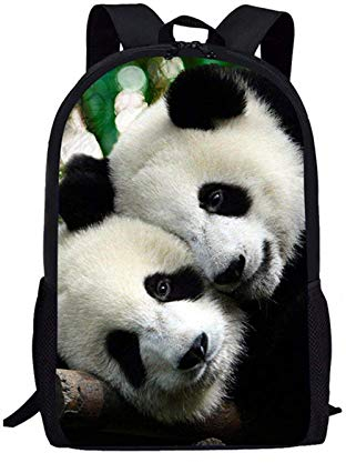 Belidome Kinder Schulrucksack für Jungen Mädchen Schulter Büchertasche, panda, Einheitsgröße