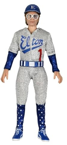 NECA Elton John & Piano Actionfigur Live 1975 aus Kunststoff, Geschenkverpackung.