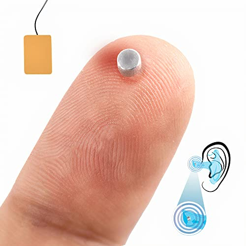 PingaOculto Spion Kopfhörer für Prüfung GSM Mini Nano Unsichtbare Kopfhörer für SIM-Karte mit Mikrofon - Unsichtbar Ohrhörer Kabellos Headset für Spicker Spy Earpiece In Ear (Spion Kopfhörer Nano V6)