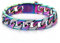 COOLSTEELANDBEYOND Top-Qualität Edelstahl Panzerkette Herren Armband mit Zirkonia, Regenbogen Bunter Hochglanz Poliert