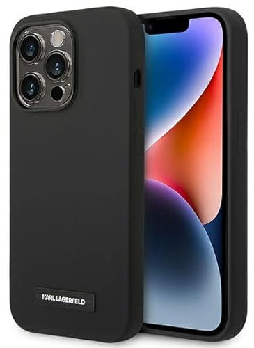 KARL LAGERFELD KLHMP14XSLMP1K Hülle für iPhone 14 Pro Max 6,7 hardcase Schwarz