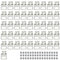 HLIWS Clip Over Sawtooth Frame Hanger-46 Pz ganci per cornici con 48 Pz viti, gancio per cornici, per ufficio famiglia foto pittura appendere