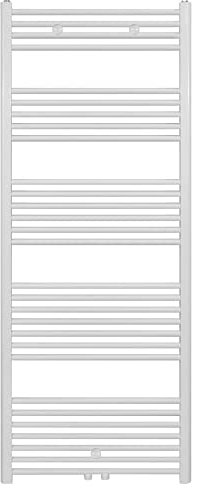 Belrad® Badheizkörper mit Mittelanschluss - Moderner Handtuchheizkörper aus Qualitätsstahl - Weiß pulverbeschichtet - Wandmontagefähig & wasserbetrieben - Robuste & langlebige Badezimmer Heizung