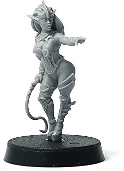 Brother Vinni Dark Elf Miniature Fantasy 28mm for argaming and Collecting, Grey