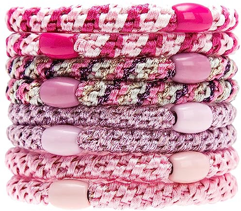 8Stück Haargummis für Mädchen, elastischen Bändern, Haarbänder, elastisch Stil 12