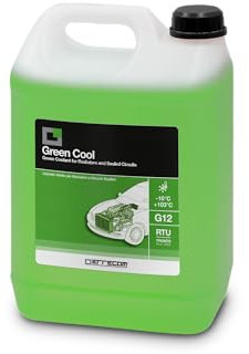 ERRECOM Green Cool, Liquido Radiatore Verde -10°C/+103°C, antigelo G12 con Pacchetto inibitore a Base Organica Oat, Pronto all’Uso, 5 Litri