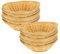 ZOFUN 12 Pcs Bamboo Bread Baskets for Table, 23 cm Elliptical Bread Baskets Woven, Firm & Non-toxic Restaurant Bread Baskets, Vintage & Stackable Food Baskets for Kitchen Tables Restaurant
