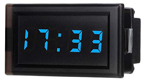 Elektronische Uhr, DC4.5-30V Wasserdicht Staubdicht Auto Auto Elektronische Uhr LED Digitalanzeige Für Reloj Coche Car Digital Clock Amarox Digitaluhr Für Auto Auto Einbau