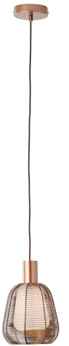 Brilliant Lampe Wallace Pendelleuchte 1-flammig Kaffee dunkel Aluminium braun 1x A60, E27, 40 W