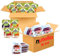 120 Barquettes LE BERGER DES FRUITS/NUT | Assortiment de Portions Individuelles de Pâte à Tartiner et Confitures Pêche, Fraise, Prune, Abricot pour varier les plaisirs au petit déjeuner et au goûter