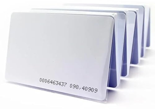 RFID-Näherungskarten für Zugangskontrolle, 125 kHz, EM4100-Chip, 10 Stück, Weiß