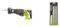 RYOBI - Scie sabre 18V - 0-2 900 cp/min - course de lame 28 mm - capacité bois 200 mm - système anti-vibration - Livrée avec 1 lame - R18RS-0 & Lames métalliques Vert clair/noir Taille unique