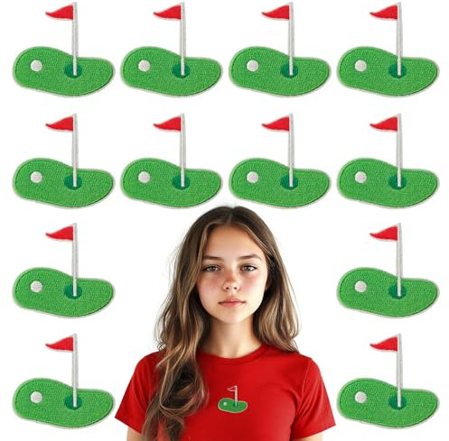CXWLJL 12Pcs Golf Iron on Patches, Suitable for Sportswear, Jerseys, Jeans, Undershirts, Hats and Backpacks