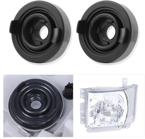 2PCS Auto Scheinwerfer Staubschutzhüllen für LED H4 Lampe Schutz,Langlebige Gummi Scheinwerfer Abdeckung Auto Zubehör,Universal Scheinwerfer Staubschutzkappe for Most Cars,LKWs,SUVs