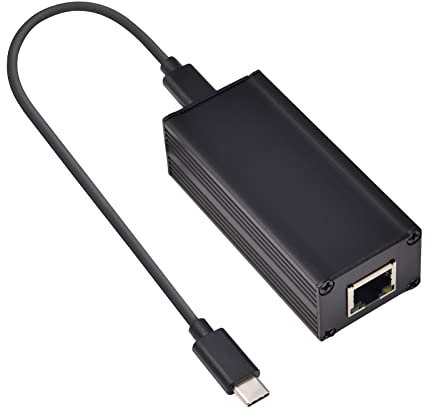 REVODATA 2.5G 45W PoE to USB-C Converter Adapter, Type-C Output Power & Ethernet 2 in 1, Max 20V 45W Charging & 2.5Gbps rate for Laptop, IEEE802.3af/at Comply (2.5GPD2CBT-20V)