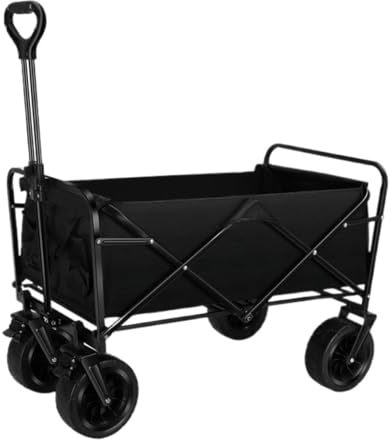 Bollerwagen faltbar,Bollerwagen Faltbar Kinder Campingwagen, Klappwagen, mobiler Wagen, Outdoor-Camper, Camping-Picknickwagen, tragbarer Outdoor-Trolley, Rollwagen
