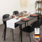 chambry Tischläufer 100% Leinen Stonewashed – Handarbeit Made in Germany – Größe und Farbe wählbar – natürliche und hochwertige Tischdekoration aus Naturmaterial Weiß 40cm x 180cm