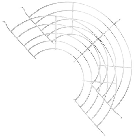 SHOWERORO 2stücke Edelstahl Halbrundes Frittieröl-ablagerost Langlebiges Wok-abtropfgitter Mit Öltrennfunktion Hitzebeständiges Küchen-kühlregal Für Fettarmes Braten Und Gesunde Speisen