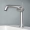 EMKE Wasserhahn Bad Chrom, 222 x 200 x 76 mm, Messing, Keramikkartusche, Badarmatur, Wasserhahn mit Luftsprudler, Waschtischarmatur, Mischbatterie Waschbecken-Armatur einfache Installation