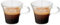 CUPERINOX Tazas de Espresso de Cristal - Vaso cafe - Vaso Cristal - 80ml (Set de 2) - Apto para Lavavajillas y Microondas - Aroma Series