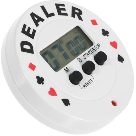 Vaguelly Poker Countdown Timer Für Pokerspieler Digitaler Schreibtisch Timer Minuten Countdown Batteriebetrieben Für Spieleabende Und Pokerzubehör